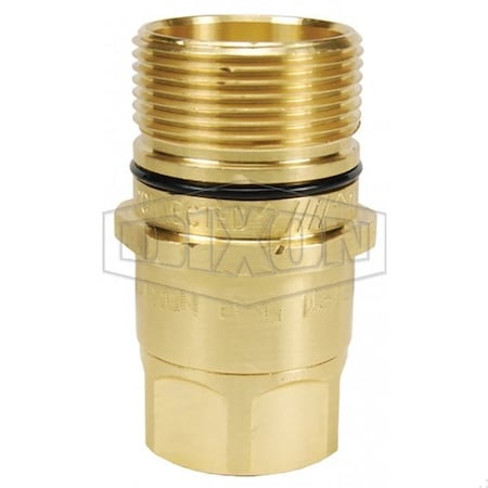 Dixon DQC W Wingstyle Interchange Female Plug, 1/8-27 Nominal, Female NPTF, Brass W2F1-B